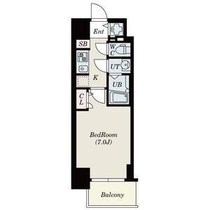 S-RESIDENCE難波BRILLER(1K/5階)の間取り写真