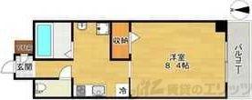 ROYALQUEENSPARK江坂(1K/8階)の間取り写真