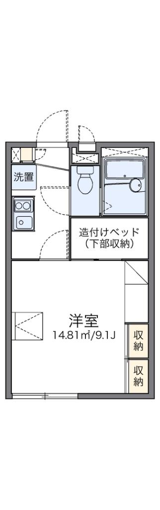 レオパレス久宝寺(1K/2階)の間取り写真