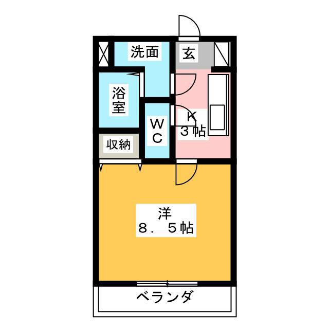 PRECIOUS(1K/4階)の間取り写真