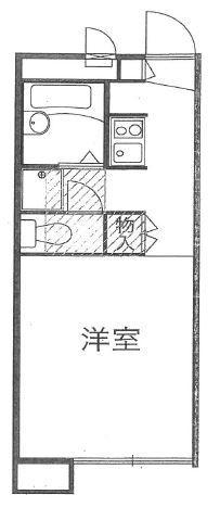 プレゾン(1K/2階)の間取り写真