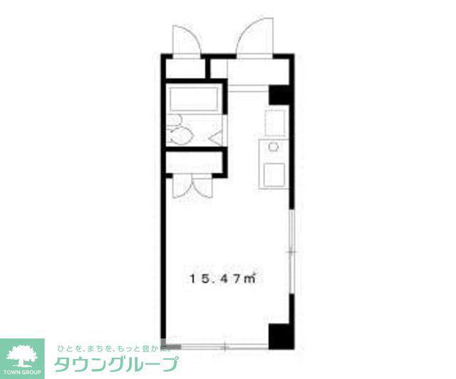 CASA DE CLARO(1K/2階)の間取り写真