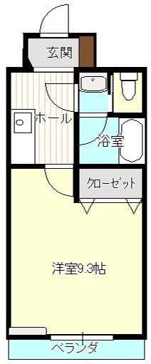 タウンコート大通(1K/5階)の間取り写真