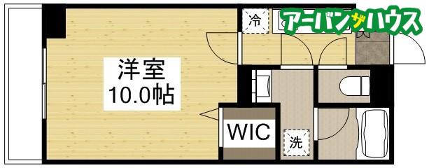 FRIEND COURT 岡山医大東(1K/9階)の間取り写真