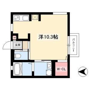 ARCADIAI(ワンルーム/2階)の間取り写真