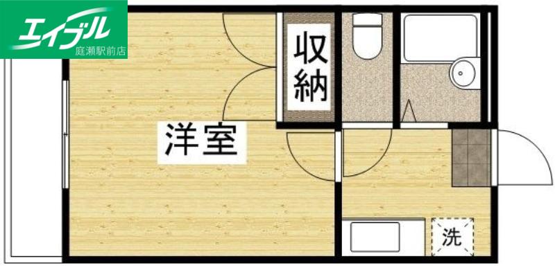 FOR RENT M1(1K/1階)の間取り写真