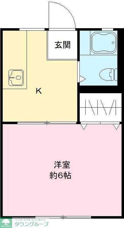 長谷川ハイツ(1K/1階)の間取り写真