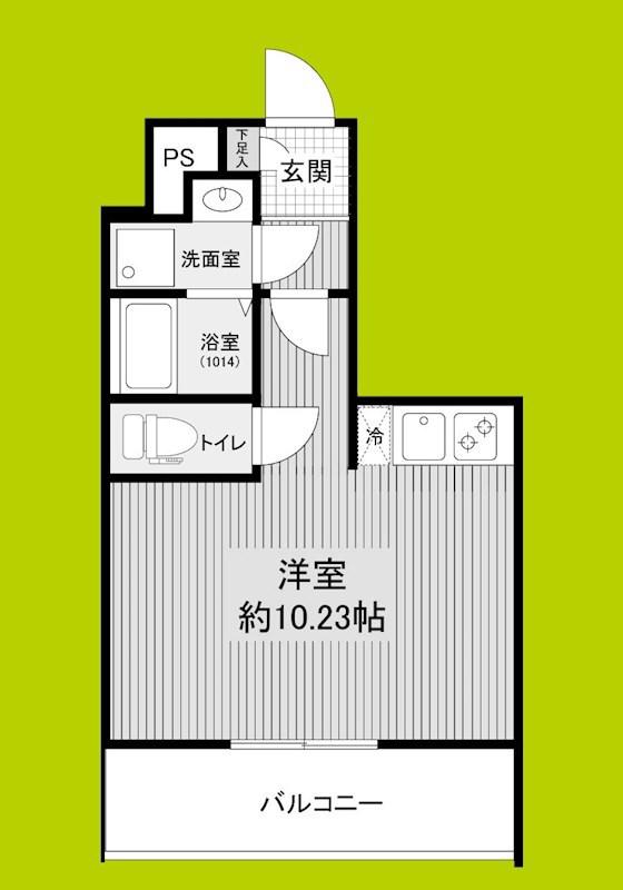 ARTIZA西長堀(ワンルーム/7階)の間取り写真