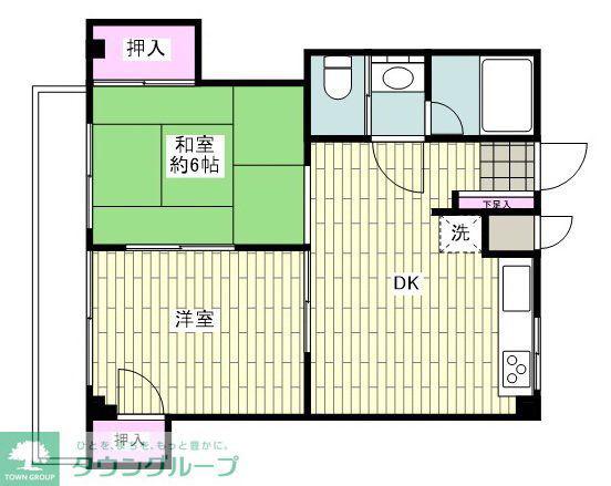 ウェルストン・ヴィレッジ(2LDK/3階)の間取り写真