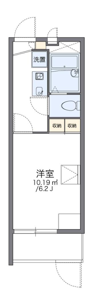 レオパレスアベンタ神武(1K/1階)の間取り写真