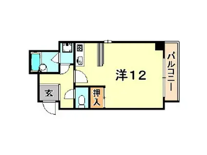 セリオ元町通(ワンルーム/3階)の間取り写真