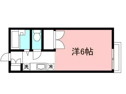 リシェス鶴川(ワンルーム/2階)の間取り写真