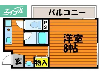 ストゥディオアレズ(ワンルーム/4階)の間取り写真