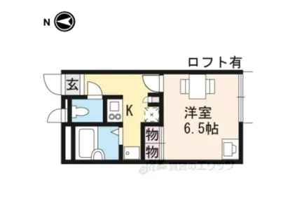 レオパレス星田(1K/2階)の間取り写真