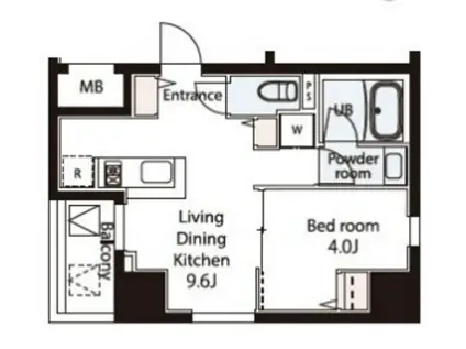 WEAVE BASE -ASUKAYAMA PARK 飛鳥山公園(1LDK/5階)の間取り写真