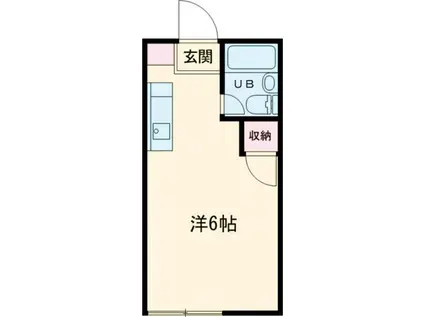 フラットハンズ嵐山(ワンルーム/2階)の間取り写真