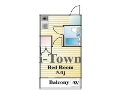 KSビル(1K/3階)の間取り写真