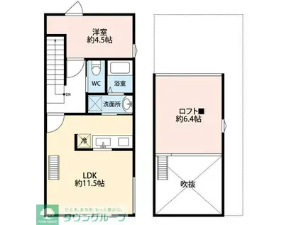 プルミエ(1LDK/2階)の間取り写真