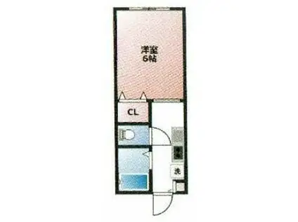 シオンスクエア(ワンルーム/3階)の間取り写真