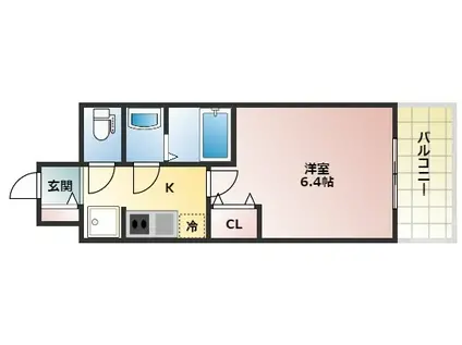 プレサンス新大阪ジェイズ(1K/10階)の間取り写真