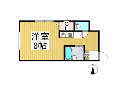 コーポルピナス(ワンルーム/3階)の間取り写真