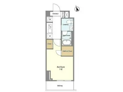 ARKMARK馬込(1K/3階)の間取り写真