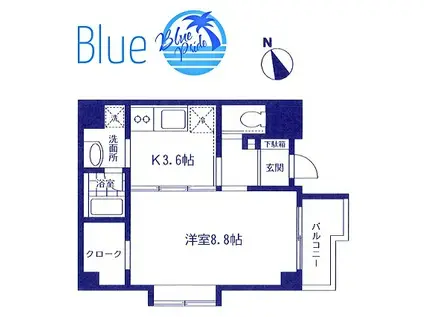 山立ビル(1K/4階)の間取り写真