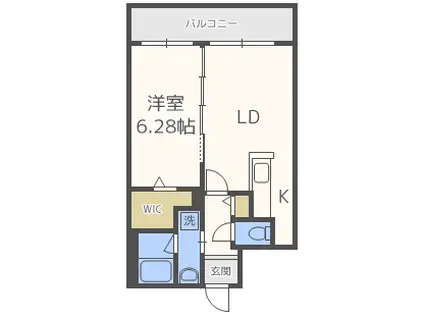 ミュンヘンスクエアI番館(1LDK/2階)の間取り写真
