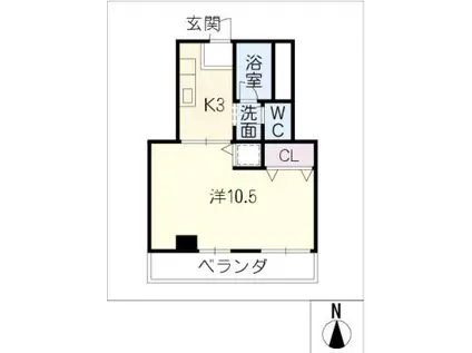 富士和ビル(1K/5階)の間取り写真