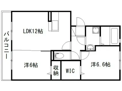 アヴェニール(2LDK/3階)の間取り写真
