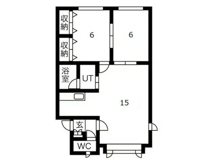 スターライト(2LDK/2階)の間取り写真