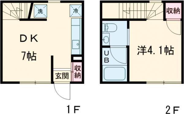87Gメゾン・イースト(1LDK/1階)の間取り写真