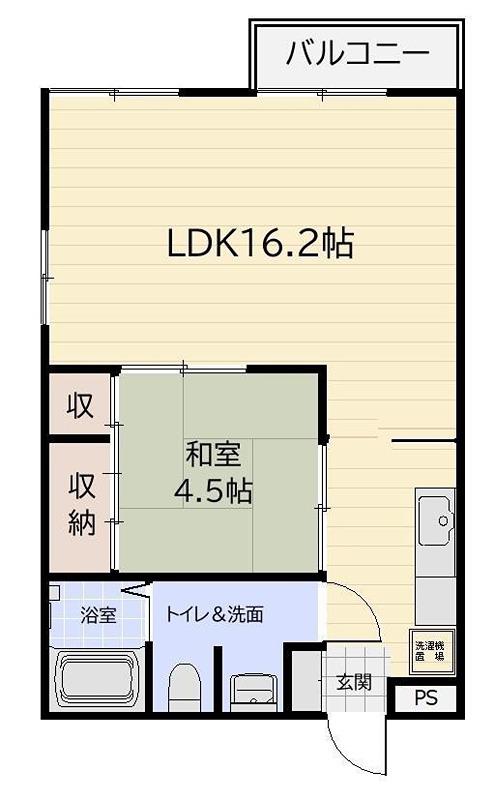 シャインME(1LDK/3階)の間取り写真