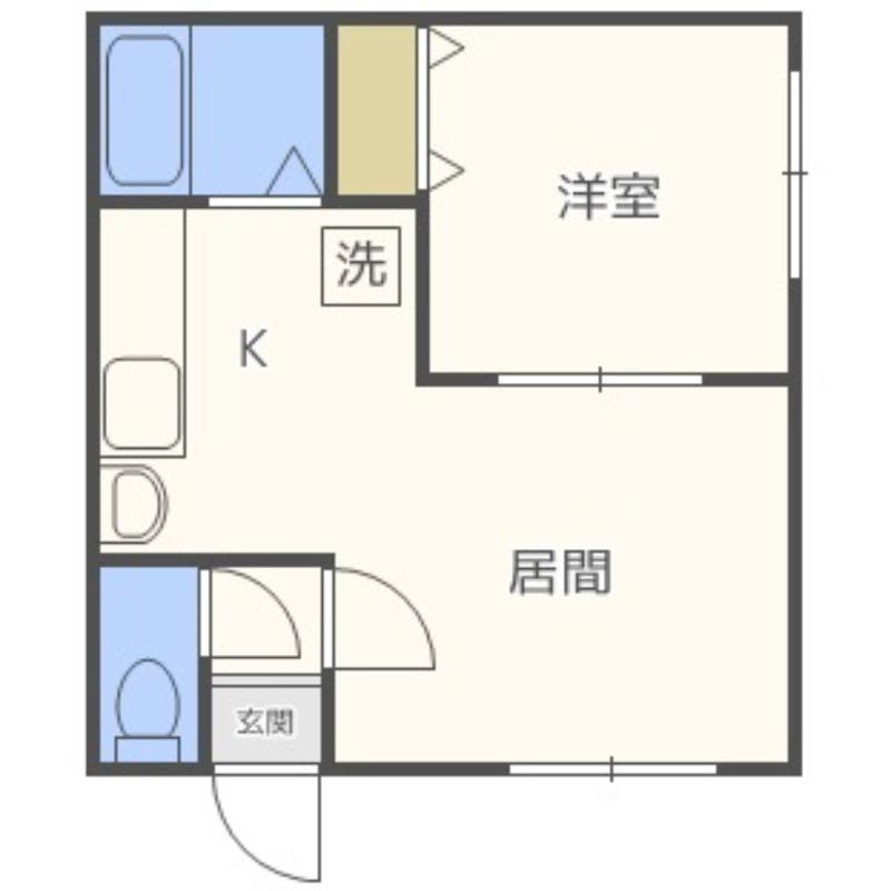 コンフォートライフ(1DK/3階)の間取り写真