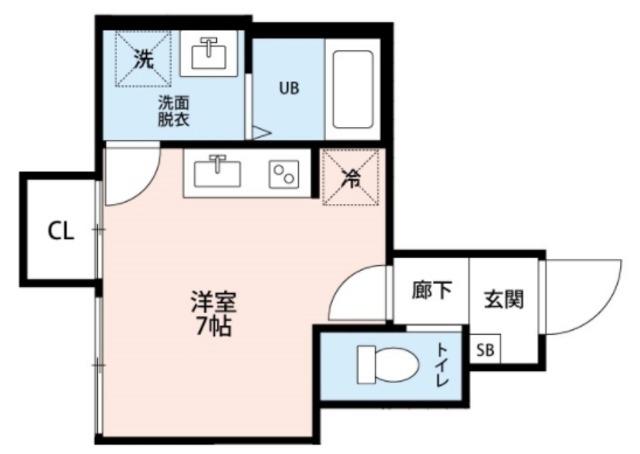 ピアッツァ西東京(1K/1階)の間取り写真