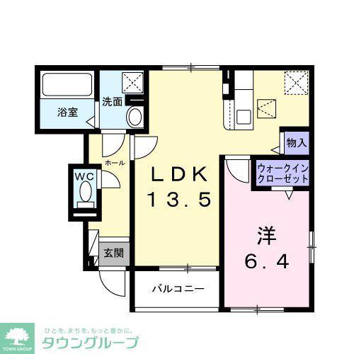 サンライトテラスK・S(1LDK/1階)の間取り写真