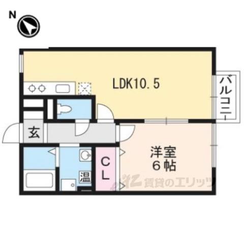 エポワールメゾン(1LDK/1階)の間取り写真