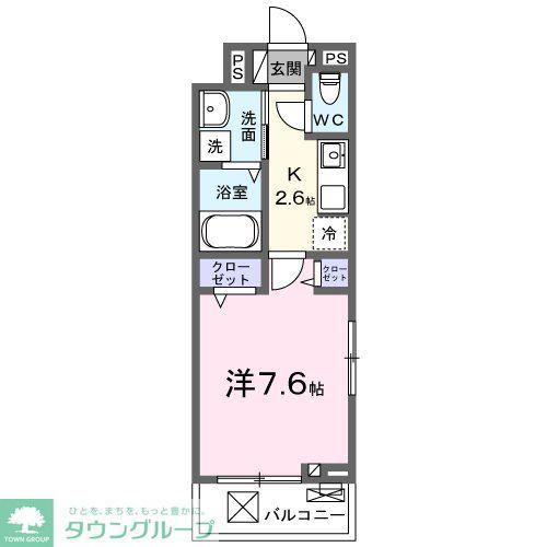 シンセリティ(1K/3階)の間取り写真