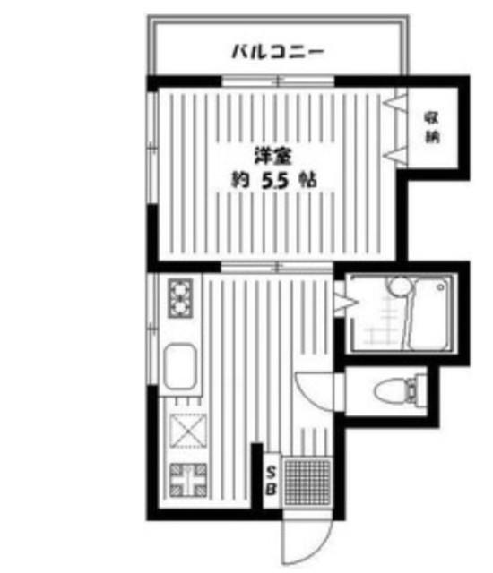 フォレスト(1K/2階)の間取り写真