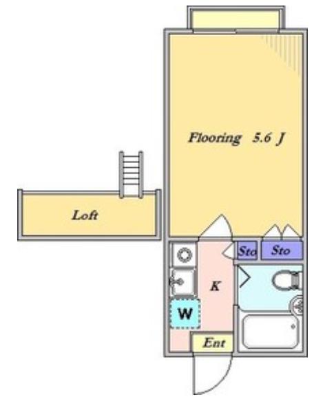 メイセー三軒茶屋II(1K/1階)の間取り写真