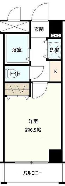 アスペクタ博多駅中央(1K/2階)の間取り写真