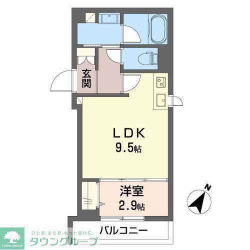 シャーメゾン日赤通(1LDK/4階)の間取り写真