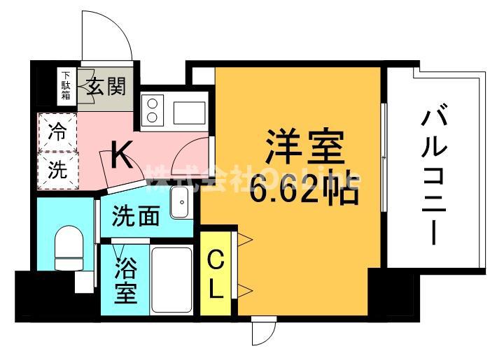 QUINTET JOTONOE(1K/2階)の間取り写真