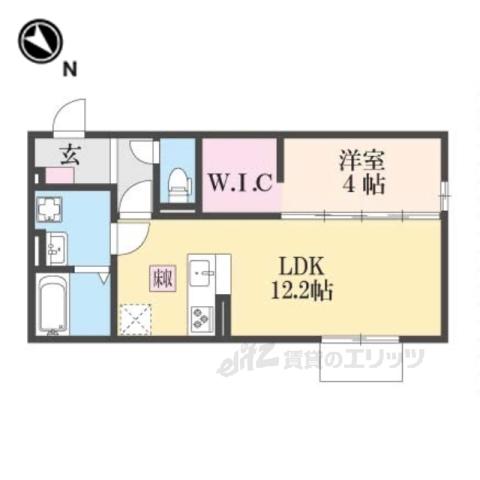 BRANSIA目川(1LDK/1階)の間取り写真