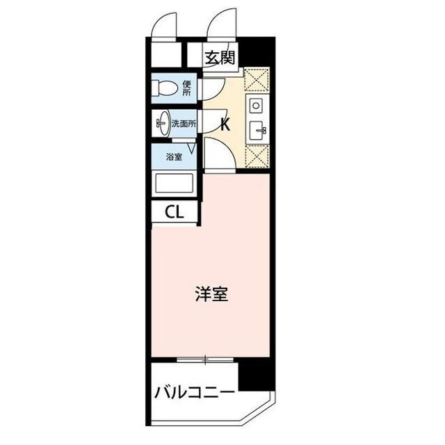 BUENA川端町4丁目弐番館(1K/6階)の間取り写真