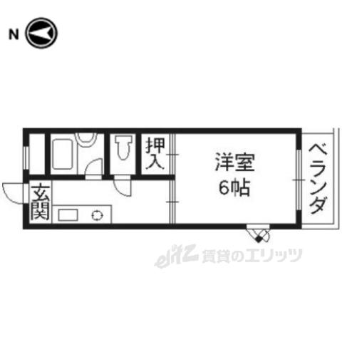 前田ハイツ(1K/2階)の間取り写真