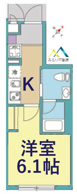COMFORT YOKOHAMA(1K/3階)の間取り写真