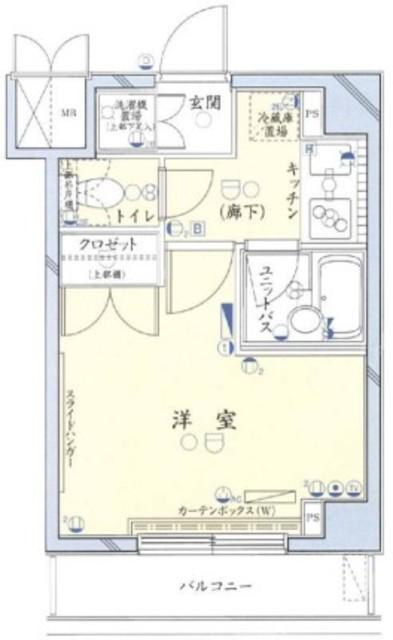 ルーブル上高井戸(1K/5階)の間取り写真
