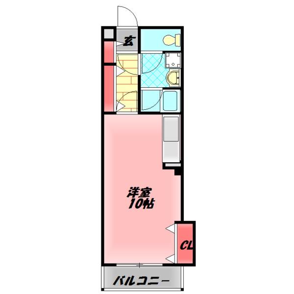 守口ガーデンハウス(ワンルーム/3階)の間取り写真