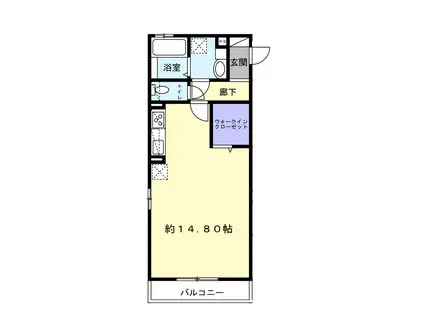 LA VIE CHAUD A館(ワンルーム/3階)の間取り写真